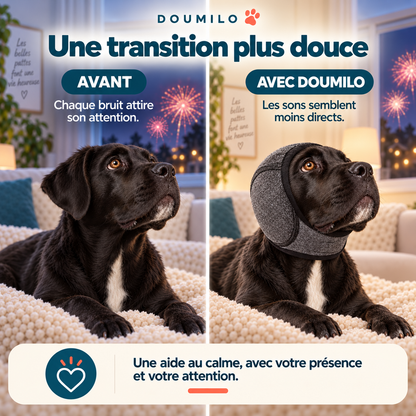 Protège-oreilles apaisant pour chien