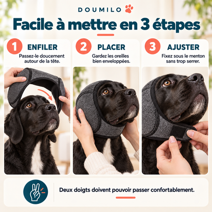 Protège-oreilles apaisant pour chien